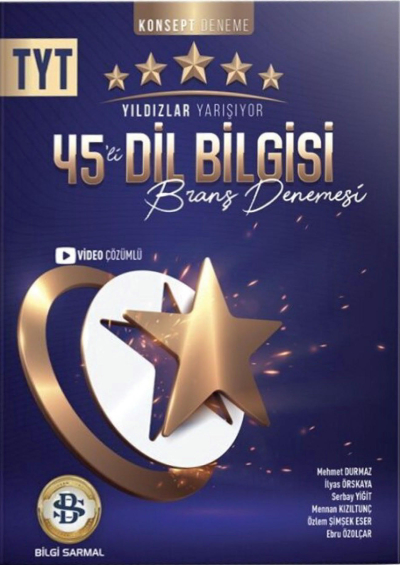 TYT Dil Bilgisi Yıldızlar Yarışıyor 45 li Branş Denemesi Bilgi Sarmal Fotokopinci -
