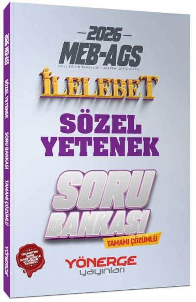 2026 MEB-AGS Sözel Yetenek İlelebet Soru Bankası Çözümlü Yönerge Yayınları