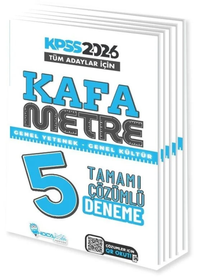 2026 KPSS Genel Yetenek Genel Kültür Kafametre 5 Deneme Çözümlü Hoca Kafası Yayınları Fotokopinci -