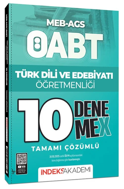 2026 ÖABT MEB-AGS Türk Dili ve Edebiyatı Öğretmenliği 10 DenemeX Çözümlü İndeks Akademi Yayıncılık