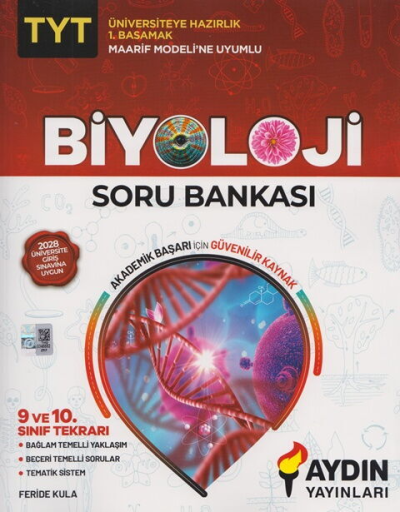 TYT Biyoloji Maarif Model 1. Basamak Soru Bankası Aydın Yayınları Fotokopinci -