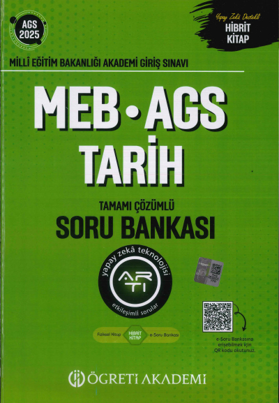 2025 MEB-AGS Tarih Soru Bankası Çözümlü Öğreti Akademi Yayınları