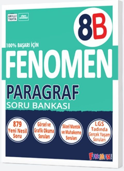 8. Sınıf Fenomen Paragraf B Soru Bankası Fenomen Kitap