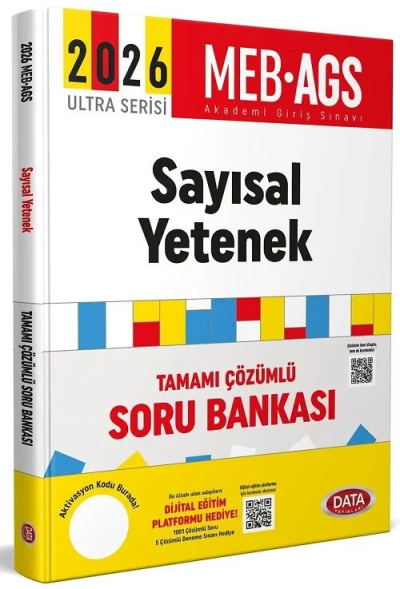 2026 MEB-AGS Sayısal Yetenek Soru Bankası Çözümlü Ultra Serisi Data Yayınları Fotokopinci -