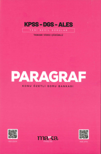 PARAGRAF KONU ÖZETLİ SORU BANKASI