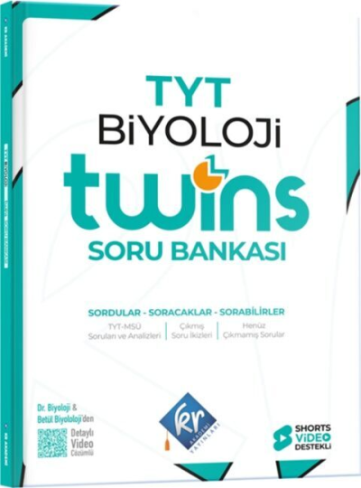 TYT Twins Biyoloji Soru Bankası KR Akademi Yayınları Fotokopinci -