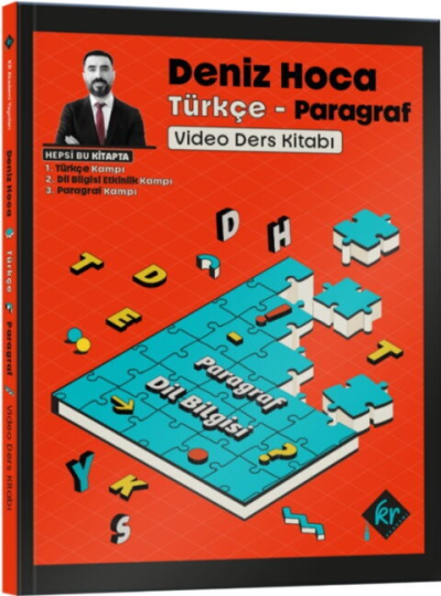 Deniz Hoca Tüm Sınavlar İçin Türkçe Video Ders Kitabı KR Akademi Yayınları Fotokopinci -