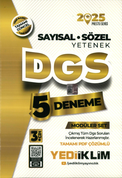 YEDİİKLİM DGS 5 DENEME 2025 Fotokopinci -
