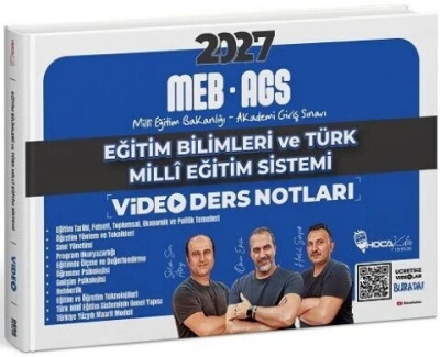 MEB-AGS Eğitim Bilimleri ve Türk Milli Eğitim Sistemi Video Ders Notları - Ömer Ekici Hoca Kafası Yayınları Fotokopinci -