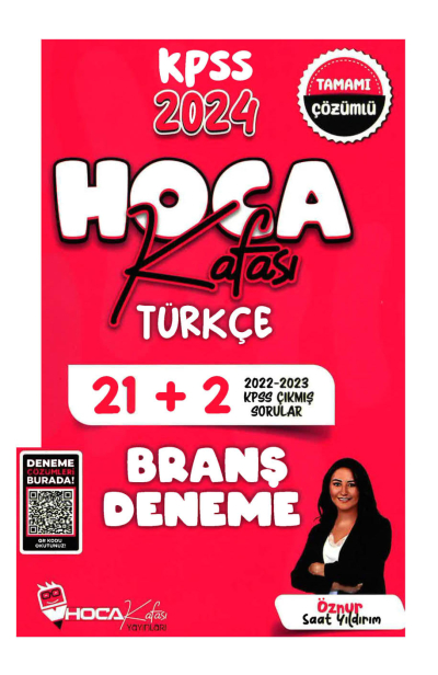 2024 KPSS Türkçe 21+2 Deneme Video Çözümlü Hoca Kafası Yayınları Fotokopinci -
