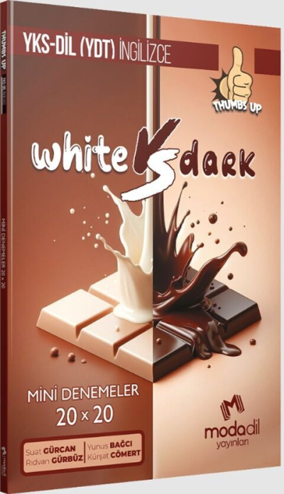 YKS DİL Thumbs Up 20 x 20 Mini Deneme White VS Dark Modadil Yayınları Fotokopinci -