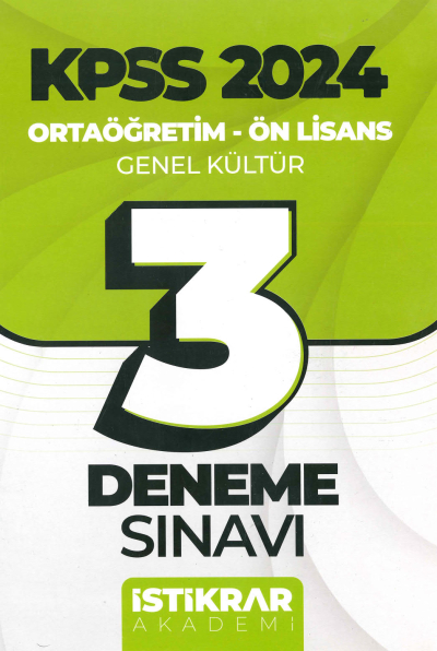 3 DENEME SINAVI (GENEL KÜLTÜR) Fotokopinci -
