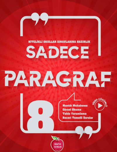 8.Sınıf LGS Sadece Paragraf Soru Bankası Newton Yayınları Fotokopinci -