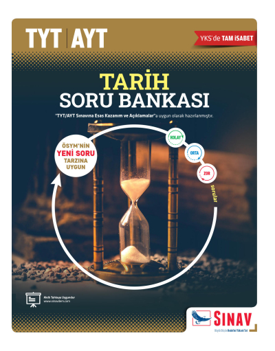TYT AYT Tarih Soru Bankası Sınav Yayınları Fotokopinci -