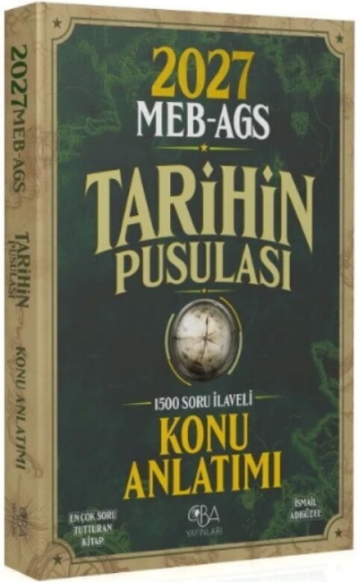 MEB-AGS Tarihin Pusulası Konu Anlatımı İsmail Adıgüzel CBA Yayınları Fotokopinci -