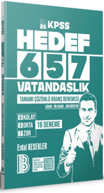 2026 KPSS Vatandaşlık 18 Branş Deneme Benim Hocam Fotokopinci -