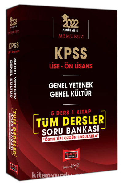 KPSS Lise Ön Lisans GY GK 5 Ders 1 Kitap Tüm Dersler Soru Bankası Fotokopinci -
