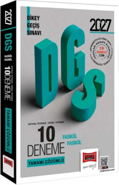 2027 DGS 10 Deneme Fasikül Çözümlü Yargı Yayınları Fotokopinci -