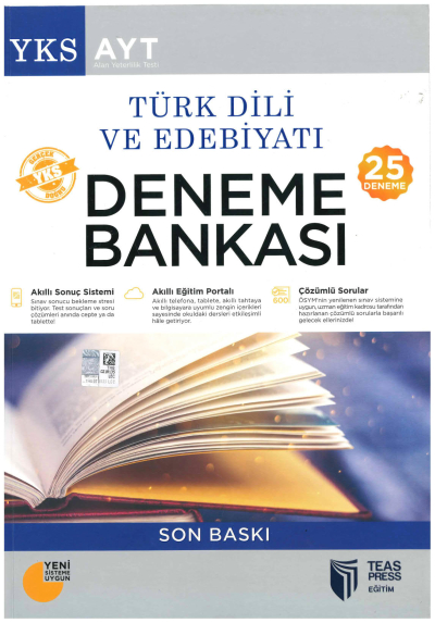 Teas Press Teas Ayt Türk Dili Ve Edebiyatı 25'Li Deneme Bankası