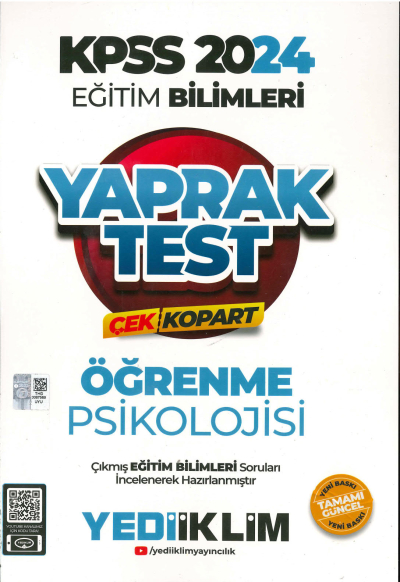 ÖĞRENME PSİKOLOJİSİ YAPRAK TEST Fotokopinci -