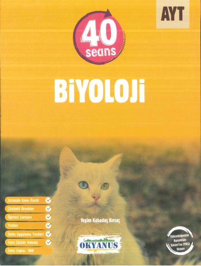 AYT 40 SEANS BİYOLOJİ SORU BANKASI Fotokopinci -