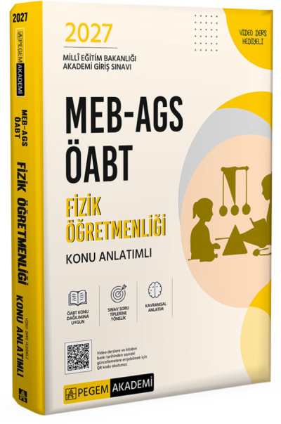 2027 ÖABT MEB-AGS Fizik Öğretmenliği Konu Anlatımlı Pegem Akademi Yayınları Fotokopinci -