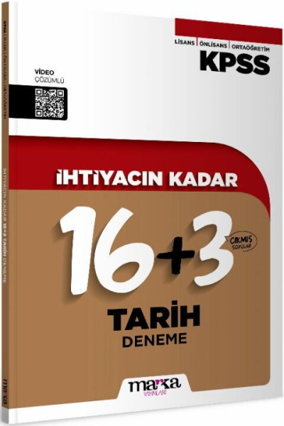 2026 KPSS İhtiyacın Kadar Tarih 19 Deneme Marka Yayınları Fotokopinci -