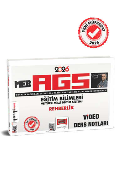2026 MEB-AGS Eğitim Bilimleri ve Türk Milli Eğitim Sistemi Rehberlik Video Ders Notları Yargı Yayınları Fotokopinci -