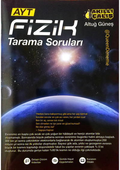 Altuğ Güneş AYT Fizik Deneme Fotokopinci -
