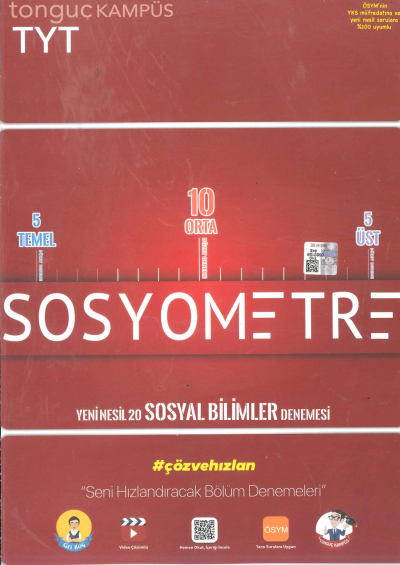TYT Sosyometre 20 li Deneme Fotokopinci -