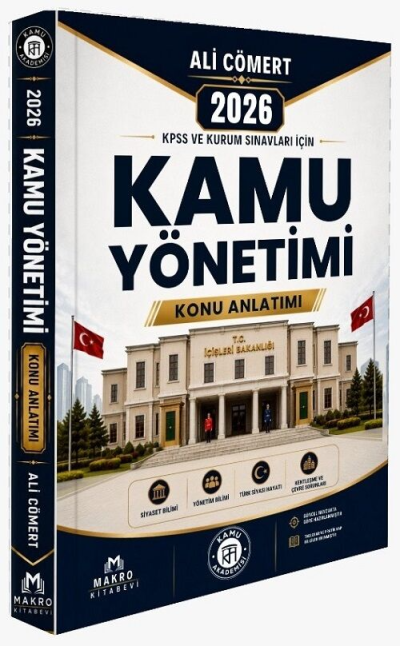 2026 KPSS Kaymakamlık Kamu Yönetimi Konu Anlatımı Ali Cömert Makro Kitabevi Fotokopinci -