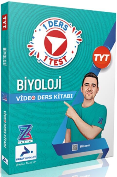 Biosem Paraf Z Takımı TYT Biyoloji Video Ders Anlatım Kitabı Prf Paraf Yayınları