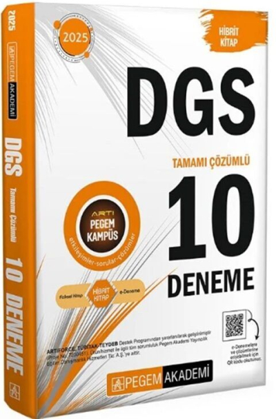 2025 DGS 10 Deneme Pegem Yayınları Fotokopinci -