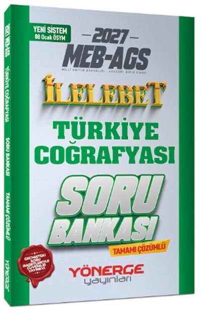 MEB-AGS Türkiye Coğrafyası İlelebet Soru Bankası Çözümlü Yönerge Yayınları Fotokopinci -