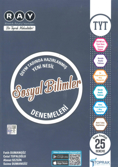 TYT Sosyal Bilimler RAY Konu Analizli 25 Deneme Fotokopinci -