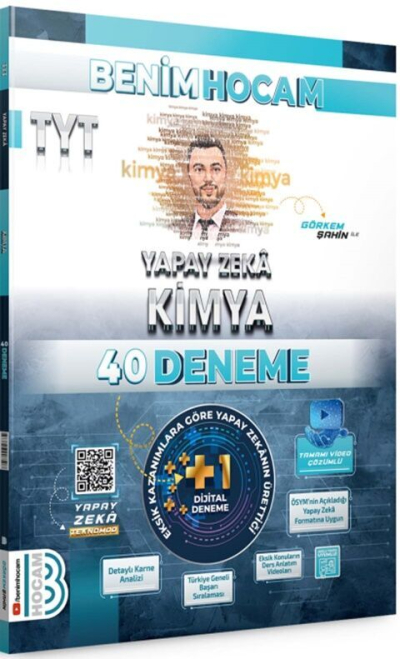 2025 TYT Yapay Zeka Kimya 40 Deneme Benim Hocam Yayınları Fotokopinci -