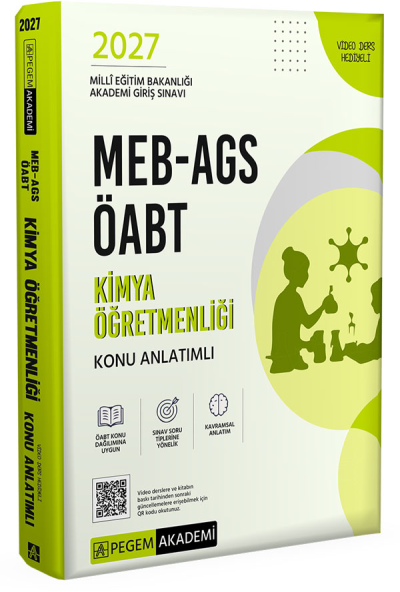 2027 ÖABT MEB-AGS Kimya Öğretmenliği Konu Anlatımlı Pegem Akademi Yayınları Fotokopinci -