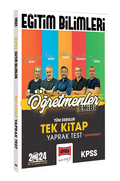 2024 KPSS Eğitim Bilimleri Öğretmenler Ekibi Tek Kitap Tüm Dersler Yaprak Test Fotokopinci -