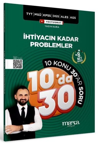 İhtiyacın Kadar Problemler Kampı 10 da 30 Soru Bankası Çözümlü Marka Yayınları Fotokopinci -