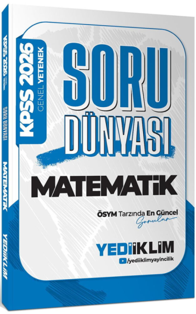 2026 KPSS Genel Yetenek Matematik Soru Dünyası Yediiklim Yayınları Fotokopinci -