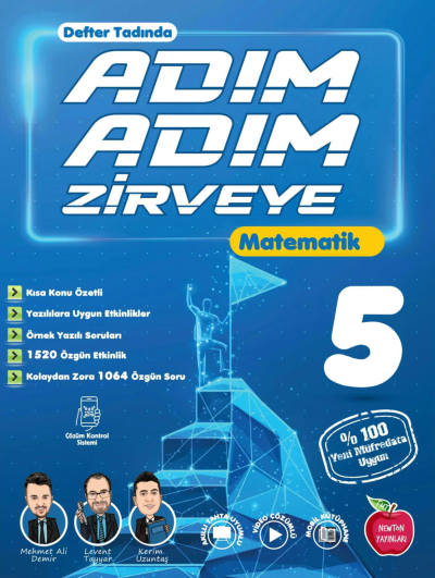 5. Sınıf Matematik Adım Adım Zirveye Newton Yayınları Fotokopinci -