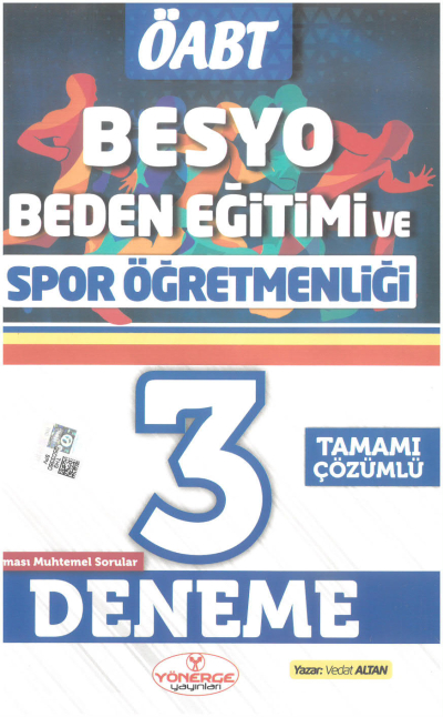 ÖABT Beden Eğitimi ve Spor Öğretmenliği 3 Deneme Çözümlü