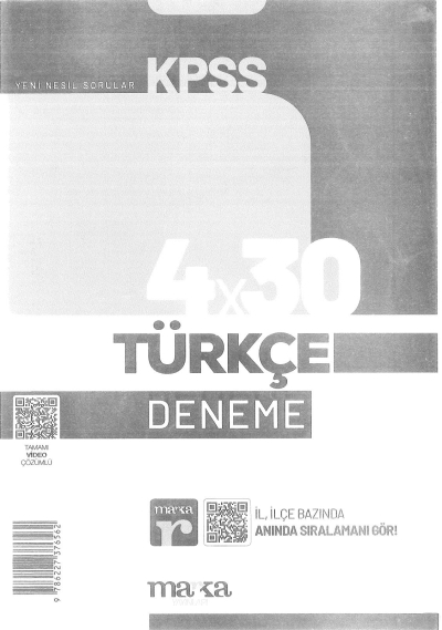 TÜRKÇE 4*30 DENEME VİDEO ÇÖZÜMLĞ Fotokopinci -