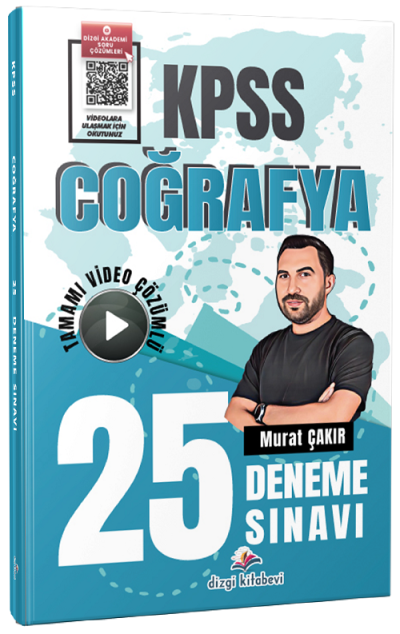 KPSS Coğrafya 25 Deneme Çözümlü Dizgi Kitap Fotokopinci -