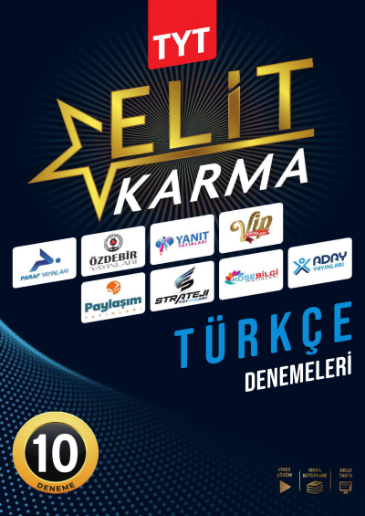 TYT Türkçe Elit Karma 10 Deneme Video Çözümlü Paraf Yayınları