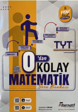 TYT 0'dan Kolay Matematik Soru Bankası Alternatif Yayıncılık Fotokopinci -