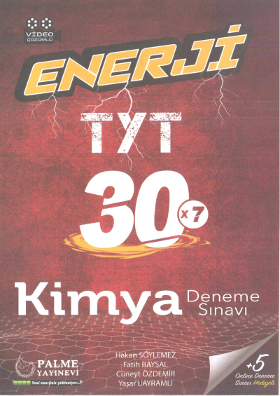 TYT Enerji Kimya 30 Deneme Fotokopinci -