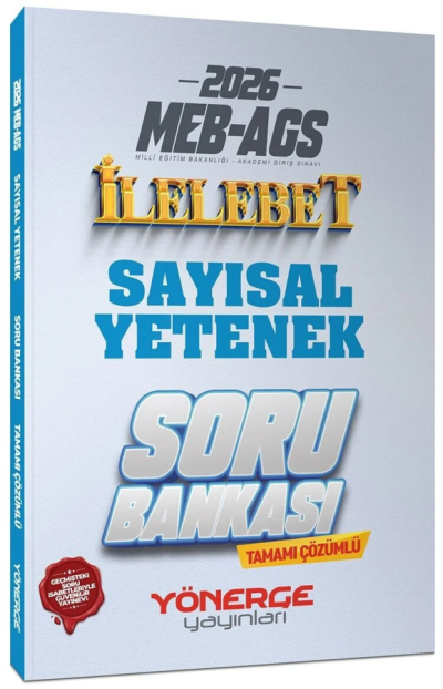 2026 MEB-AGS Sayısal Yetenek İlelebet Soru Bankası Çözümlü Alparslan Doymuş Yönerge Yayınları Fotokopinci -