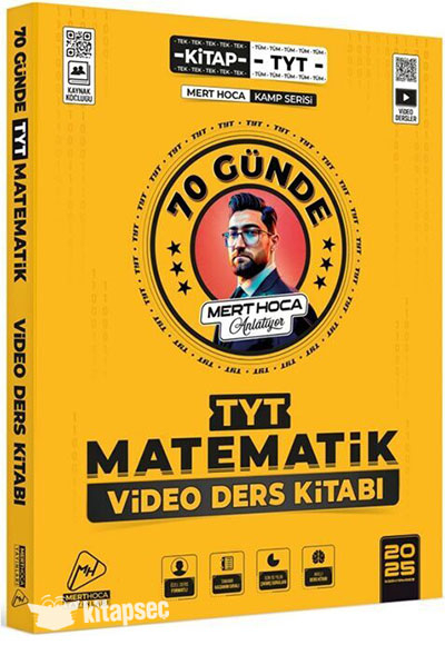 2025 70 Günde TYT Matematik Kampı Video Ders Kitabı Mert Hoca Fotokopinci -