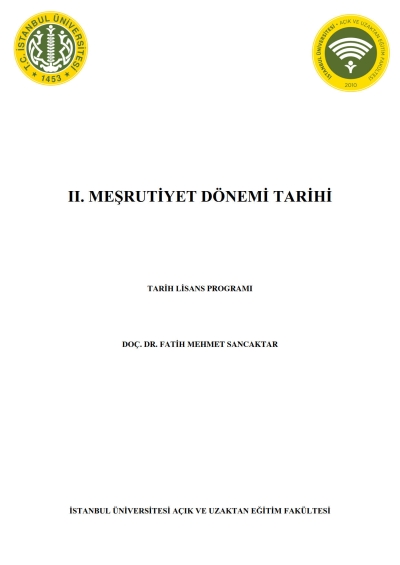 2. Meşrutiyet Dönemi Tarihi Fotokopinci -